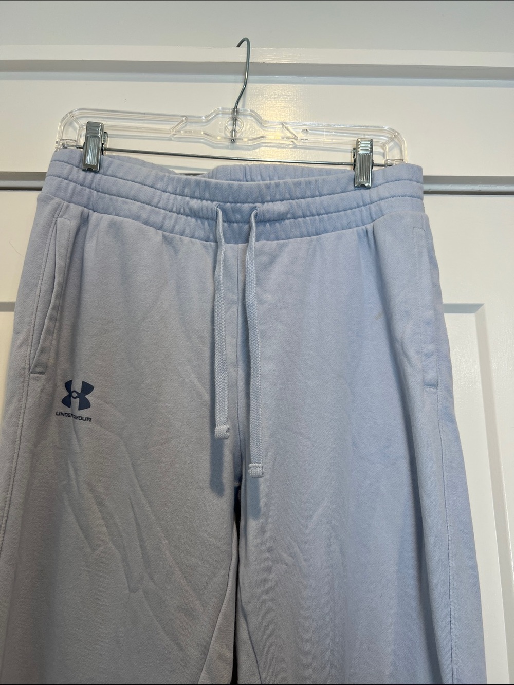 Under Armour Pale Blue Loose Coupe Athletic Joggers size Large. - Picture 2 of 7